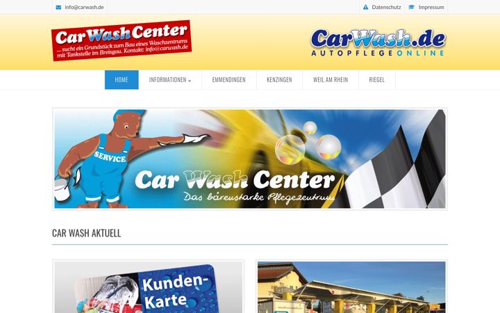 Screenshot of carwash.de
