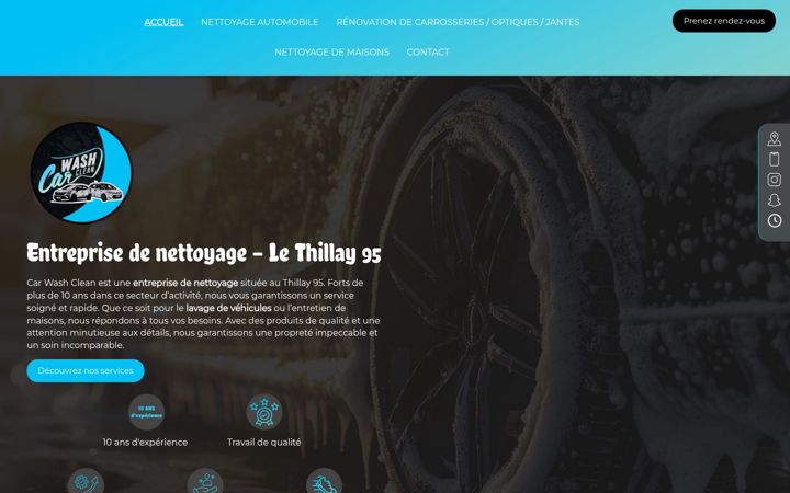 Screenshot of carwashclean.fr