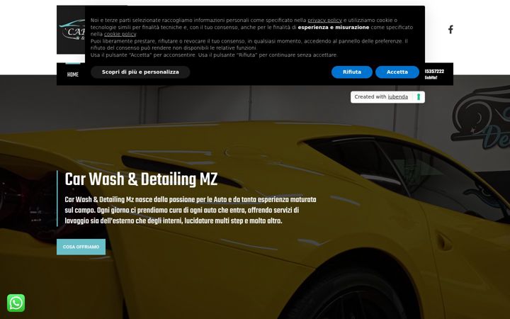 Captură de ecran a carwashdetailingmz.it