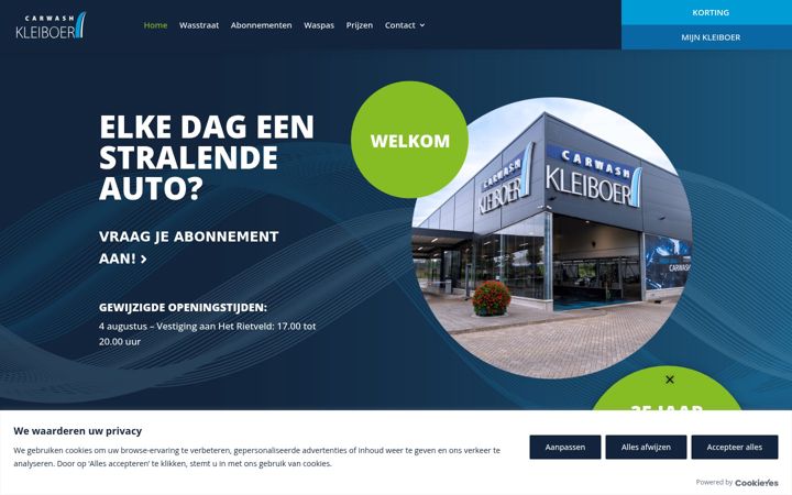 Zrzut ekranu carwashkleiboer.nl