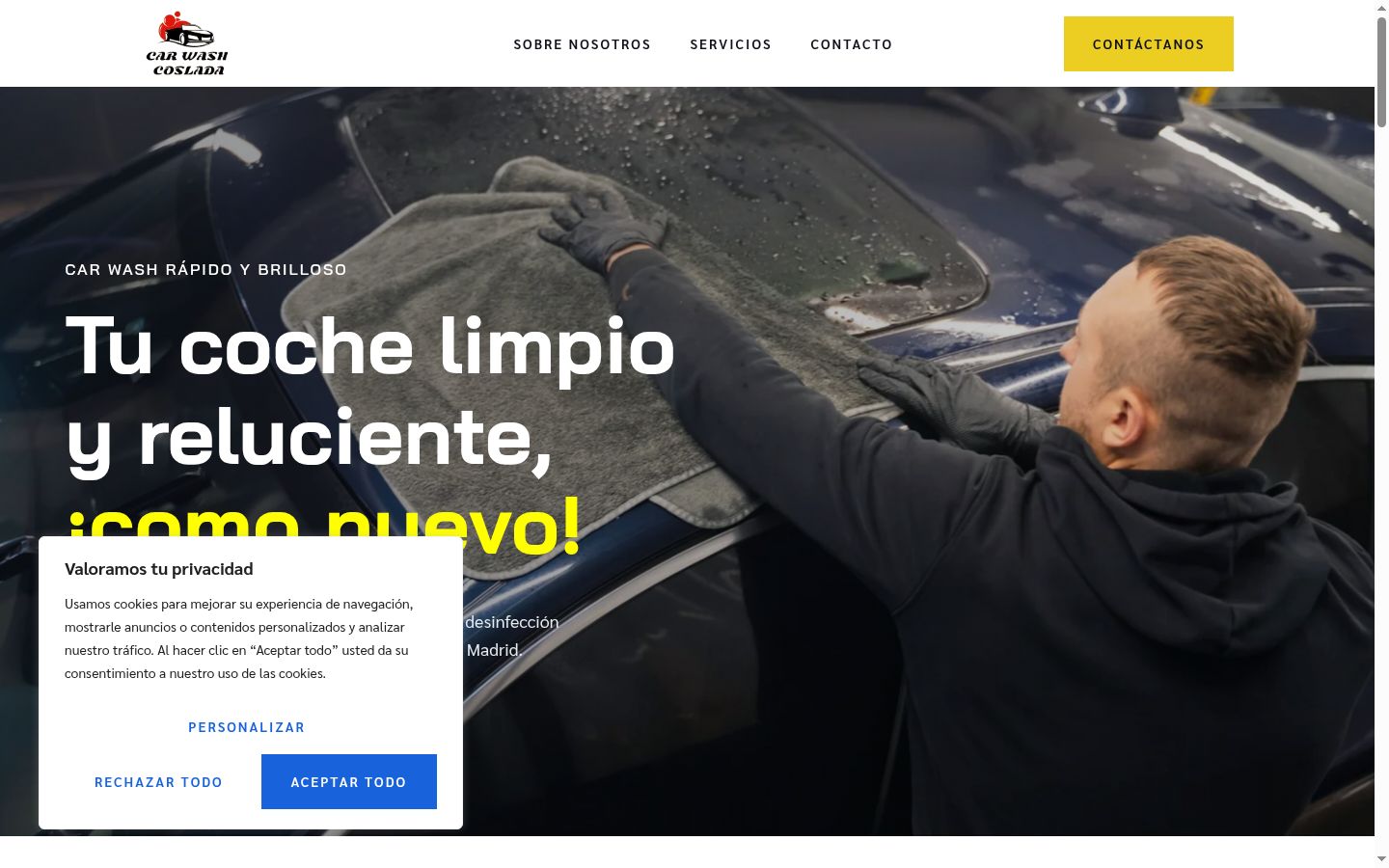 Sutikimo reklamjuostės, rodytos prieš bet kokią sąveiką, ekrano kopija
