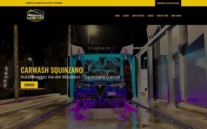 Screenshot of carwashsquinzano.it
