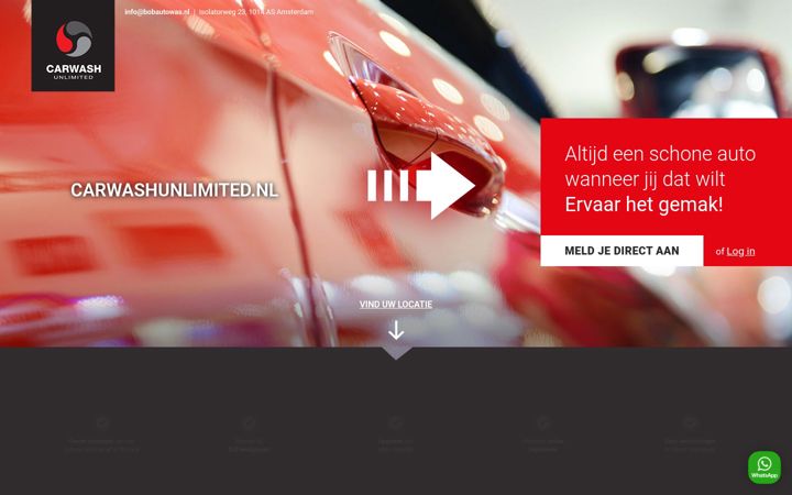 Screenshot of carwashunlimited.nl