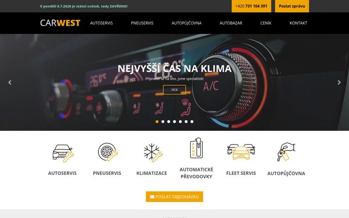 Screenshot of carwest.cz