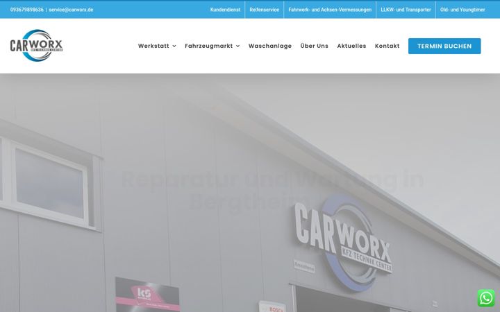Snímek obrazovky carworx.de