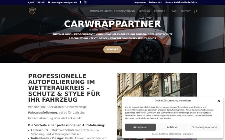 Snímek obrazovky carwrappartner.de