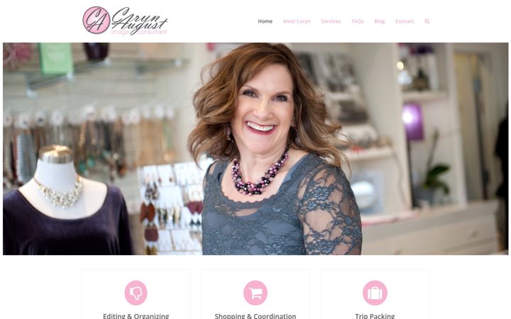 Screenshot of carynaugust.com