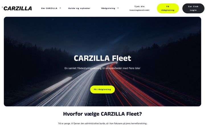 Screenshot of carzilla.dk