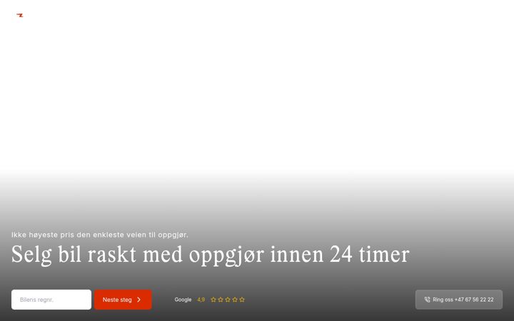 Screenshot of carzone.no