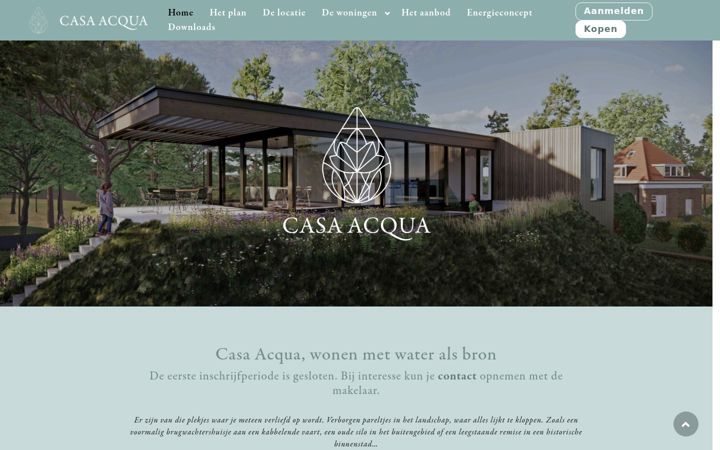 Screenshot of casa-acqua.nl