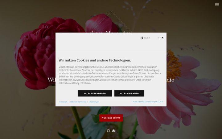 Screenshot of casa-alexandra.de