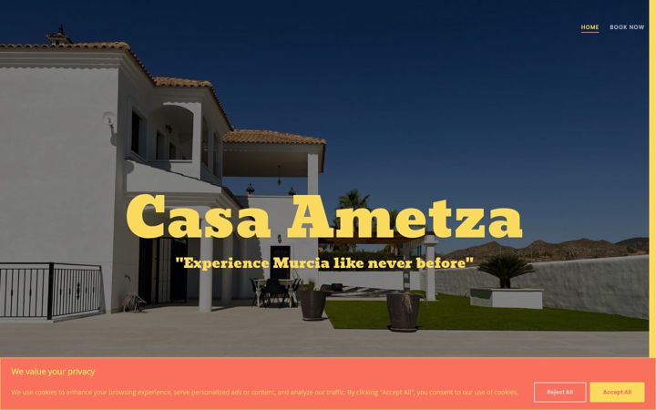 Screenshot of casa-ametza.com