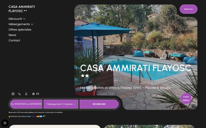 Screenshot of casa-ammirati.fr