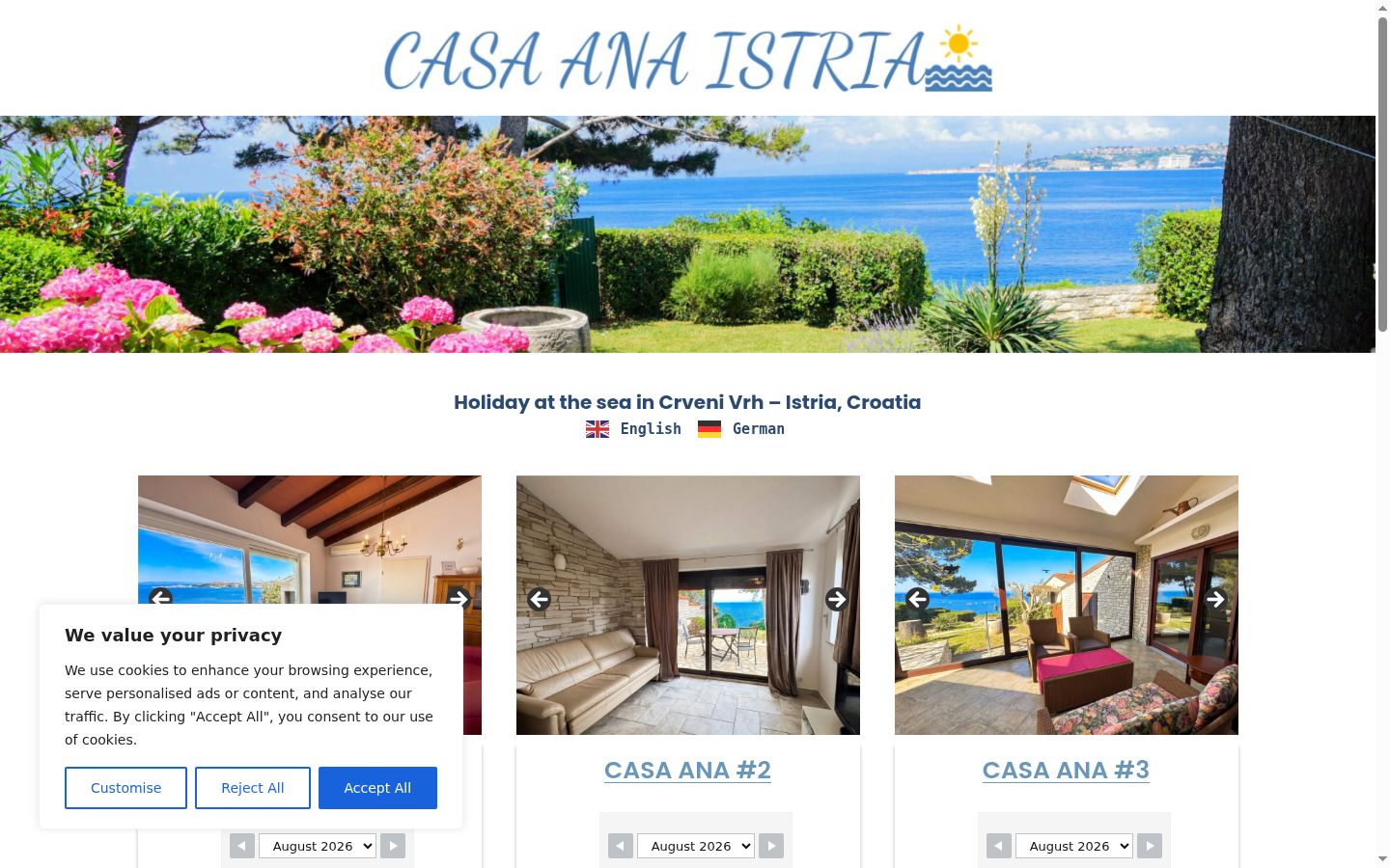Captură de ecran a bannerului de consimțământ afișat înainte de orice interacțiune