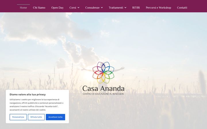Ekrano kopija casa-ananda.it