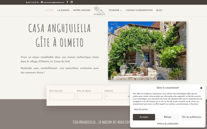 Zrzut ekranu casa-anghjulella.fr