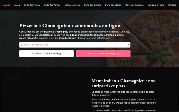 Screenshot of casa-antonella.fr