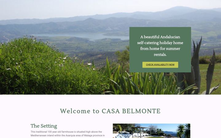 Screenshot of casa-belmonte.co.uk