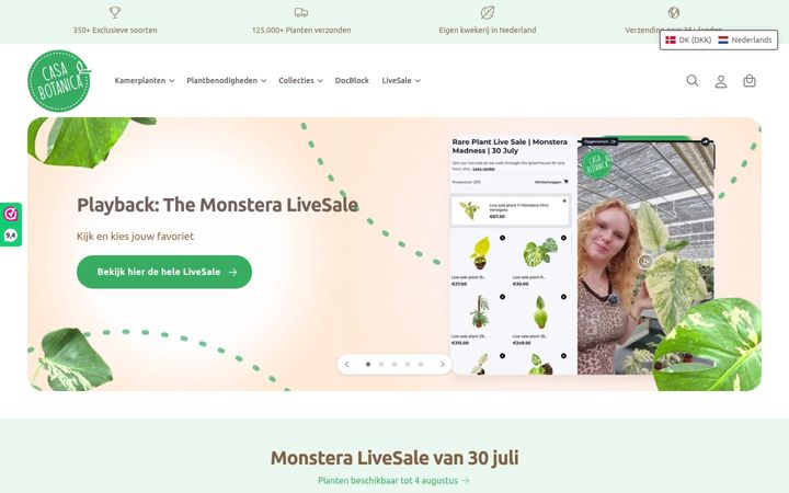 Screenshot of casa-botanica.com
