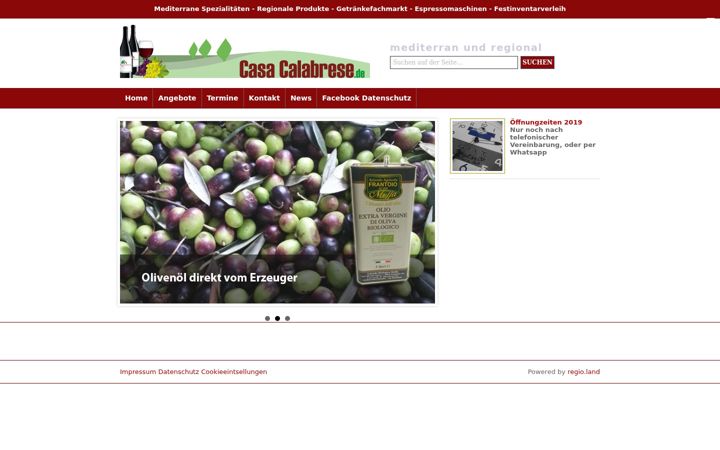 Screenshot of casa-calabrese.de