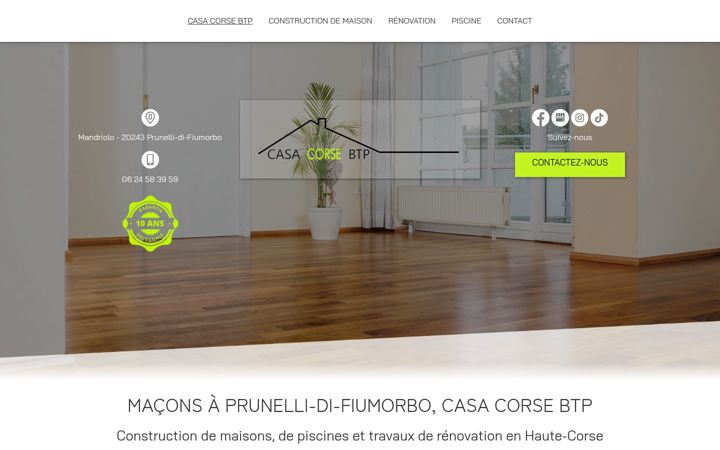 Screenshot of casa-corse-btp.fr