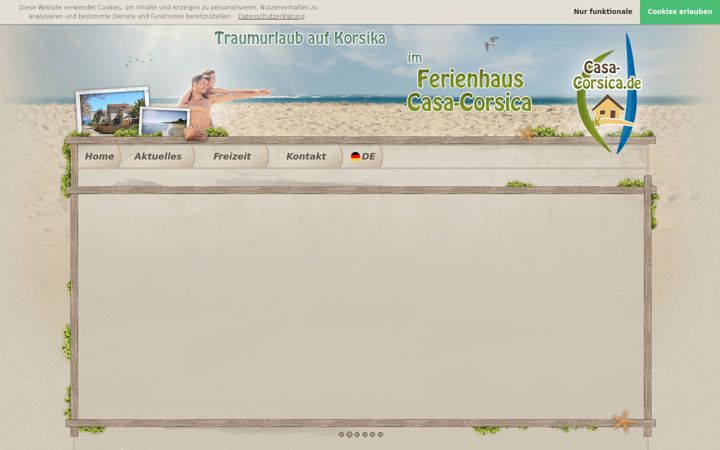 Screenshot of casa-corsica.de