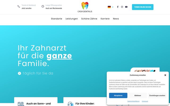 Screenshot of casa-dentalis.de