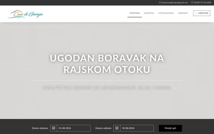 Screenshot of casa-di-giorgio.com