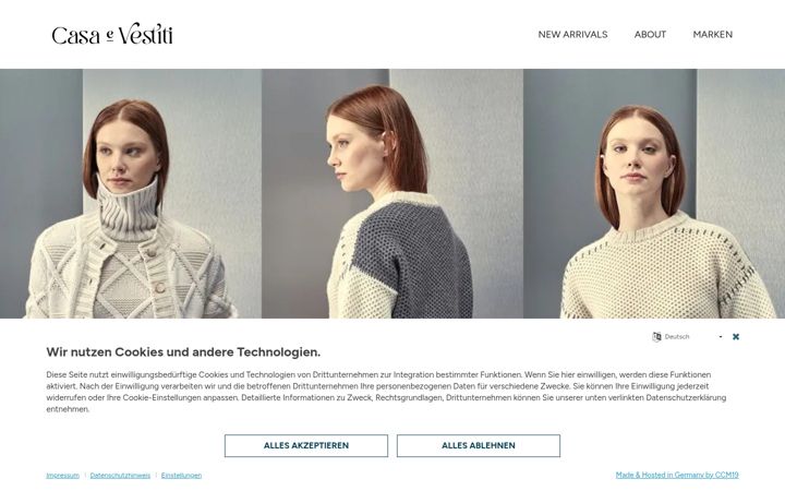 Screenshot of casa-e-vestiti.com