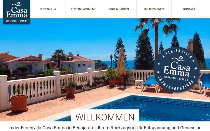 Snímek obrazovky casa-emma.de