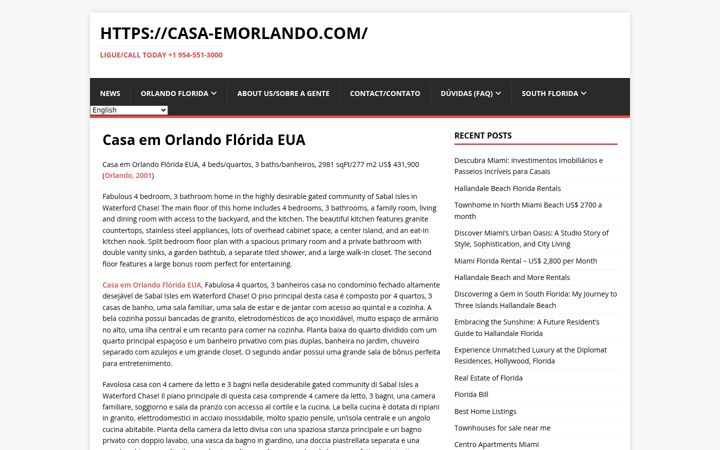 Screenshot of casa-emorlando.com