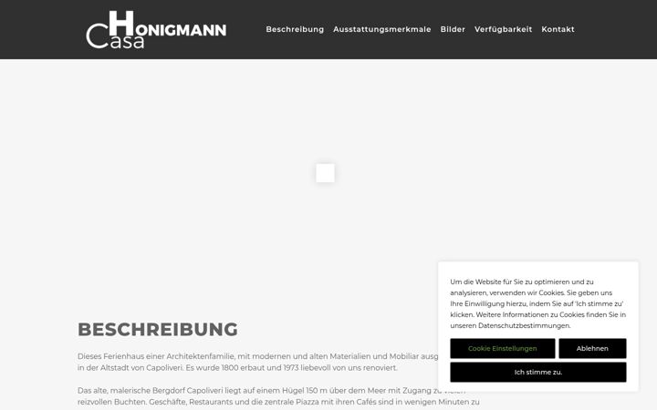 Screenshot of casa-honigmann.de