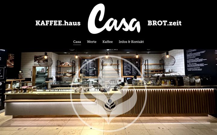 Screenshot of casa-kaffeehaus.de