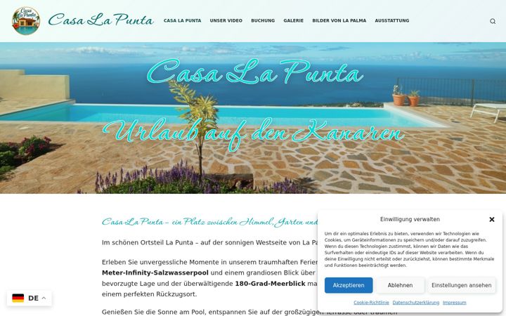Screenshot of casa-la-punta.com