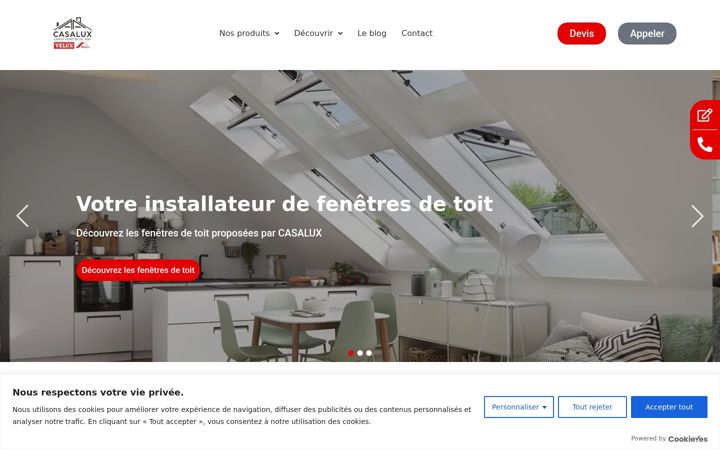 Zrzut ekranu casa-lux.fr