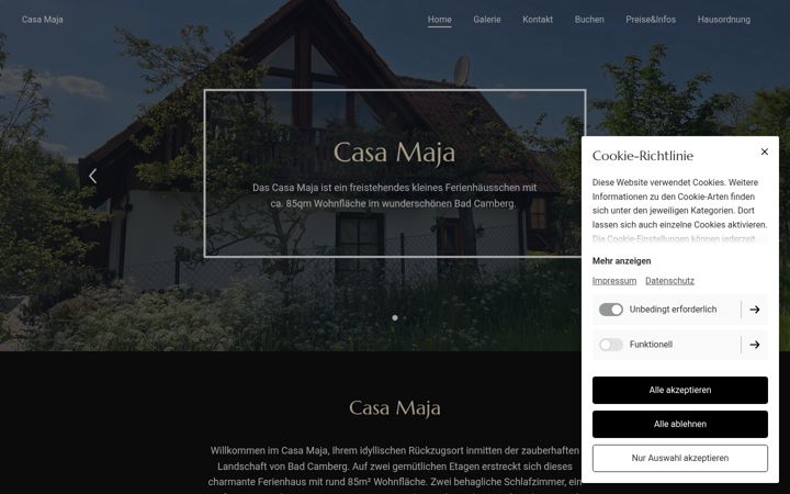 Screenshot of casa-maja.com