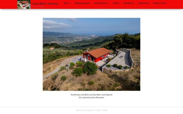Screenshot stránky casa-mare-imperia.de