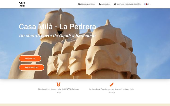 Screenshot von casa-mila.fr