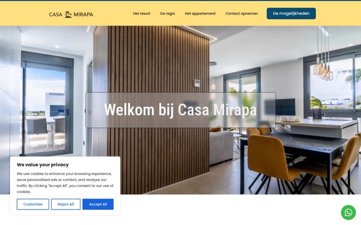 Screenshot of casa-mirapa.com