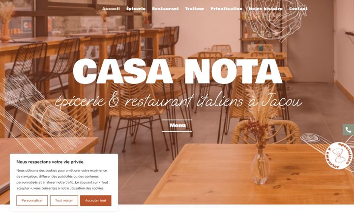 Screenshot of casa-nota.fr