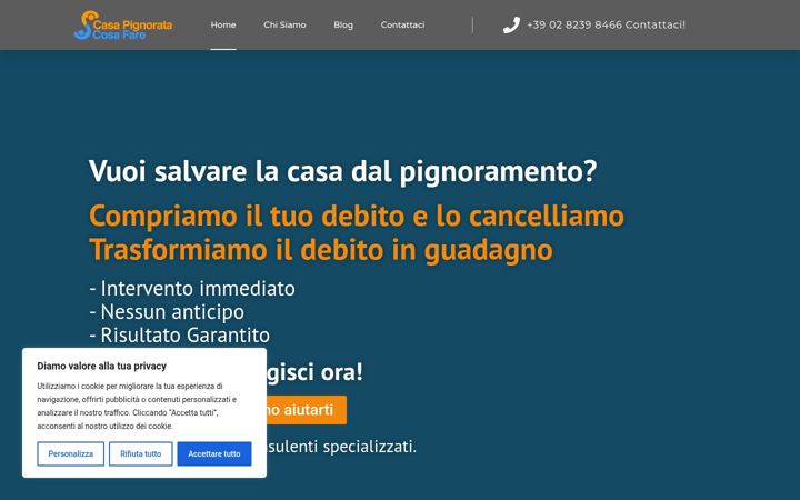 Screenshot of casa-pignorata-cosa-fare.it