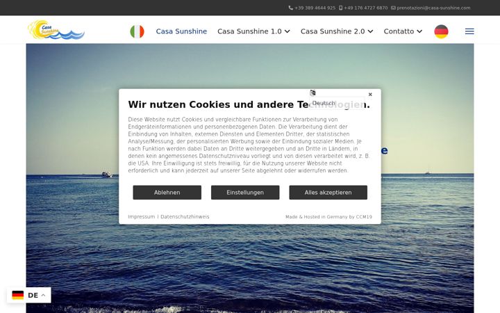 Screenshot of casa-sunshine.com