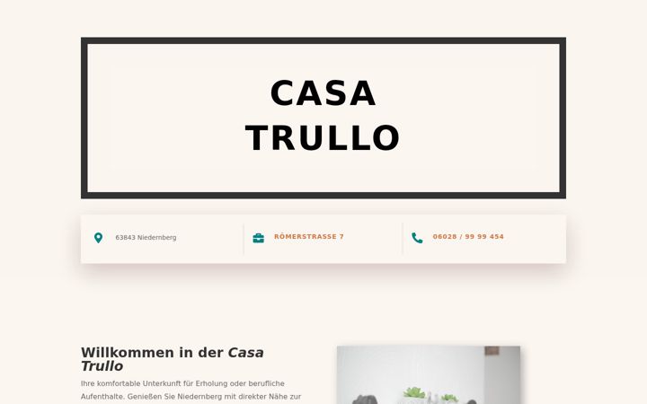 Screenshot of casa-trullo.de