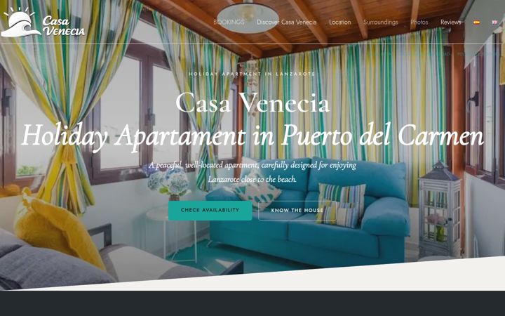 Screenshot of casa-venecia.com