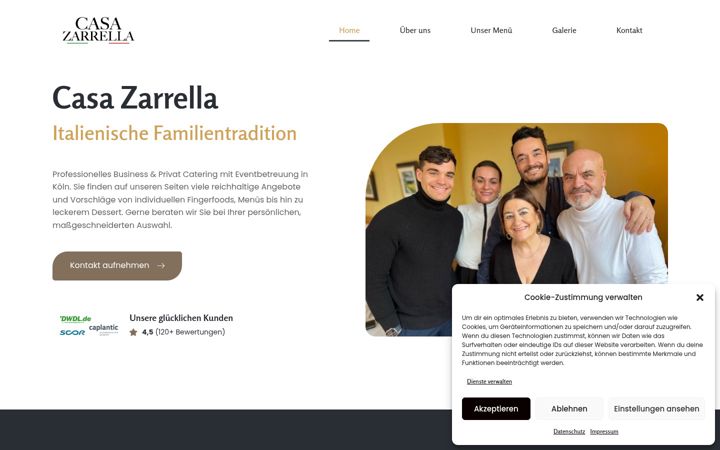 Screenshot of casa-zarrella.de