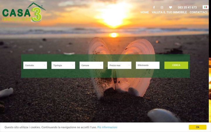 Screenshot of casa3immobiliare.it