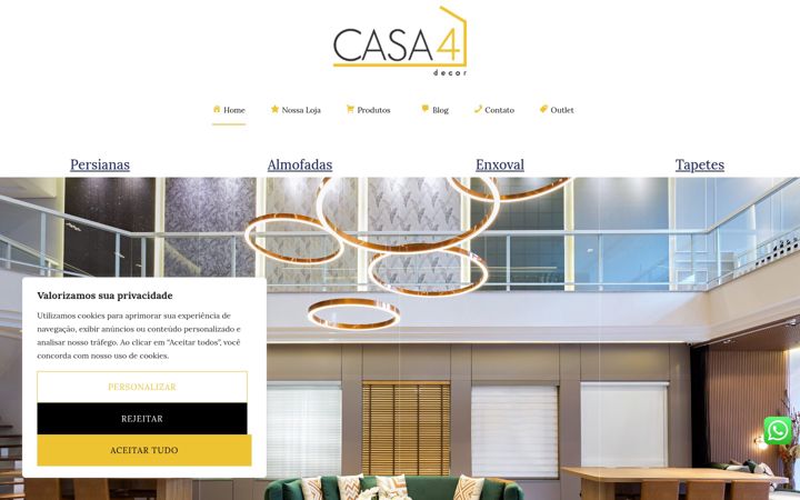 Captură de ecran a casa4decor.com.br