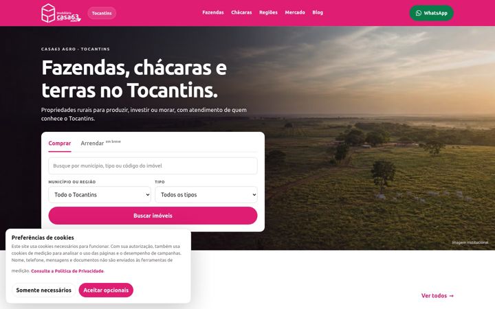 Screenshot of casa63agro.com