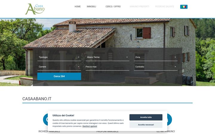 Screenshot of casaabano.it