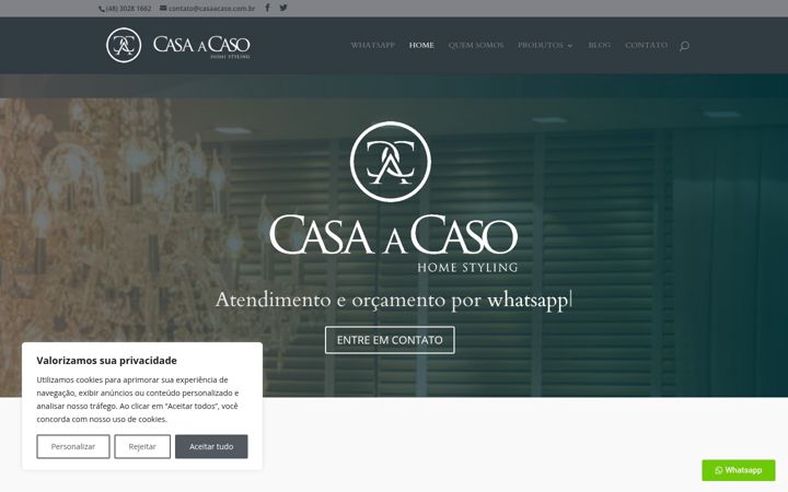 Captură de ecran a casaacaso.com.br